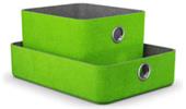 MOLL Baskets Зеленые Войлочные контейнеры